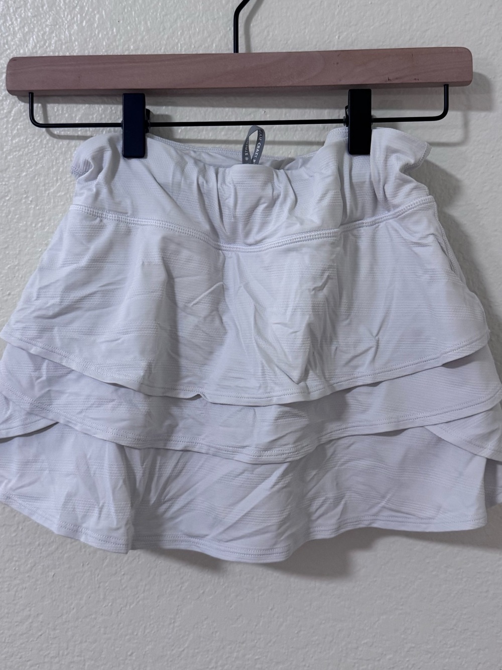 Athleta White Tiered Ruffle Skort